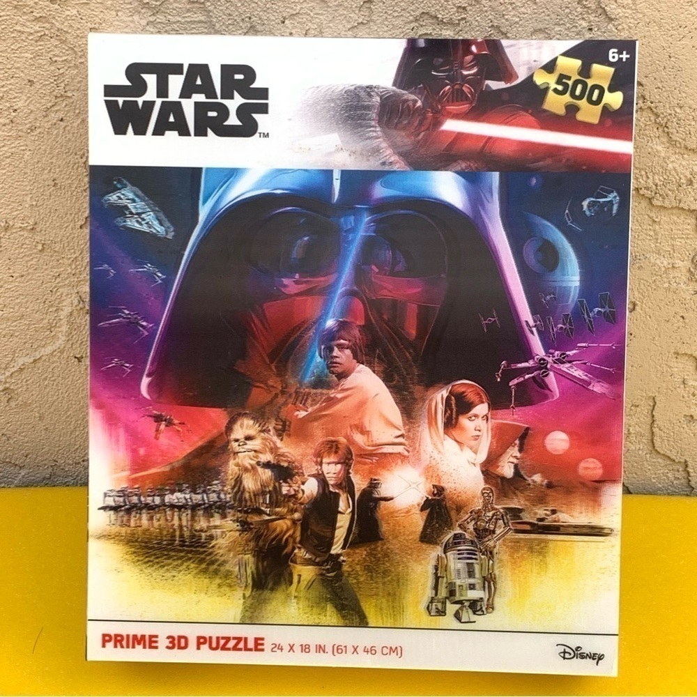 Star Wars Disney Prime 3D 500 Piece Jigsaw Puzzle 24x18 Inch NEW IN SEALED BOX!